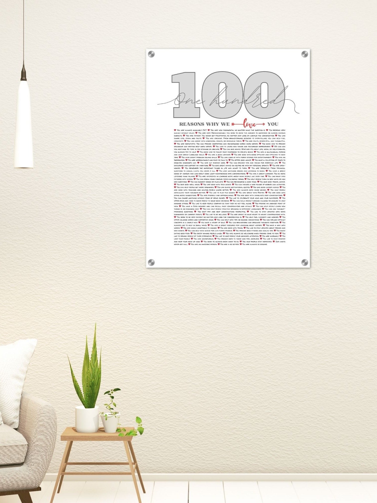 100 Reasons Why We Love You Canva Template product image (8)
