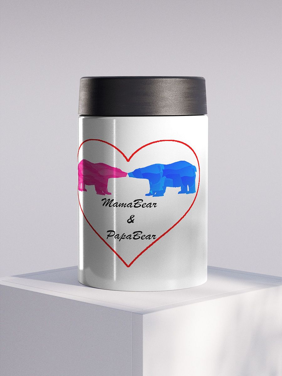 Mama & Papa Bear Stainless Steel Koozie product image (3)