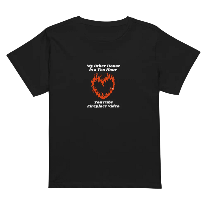 Flaming Heart - My Other House is a Ten Hour YouTube Fireplace Video | High Waisted Tee product image (1)