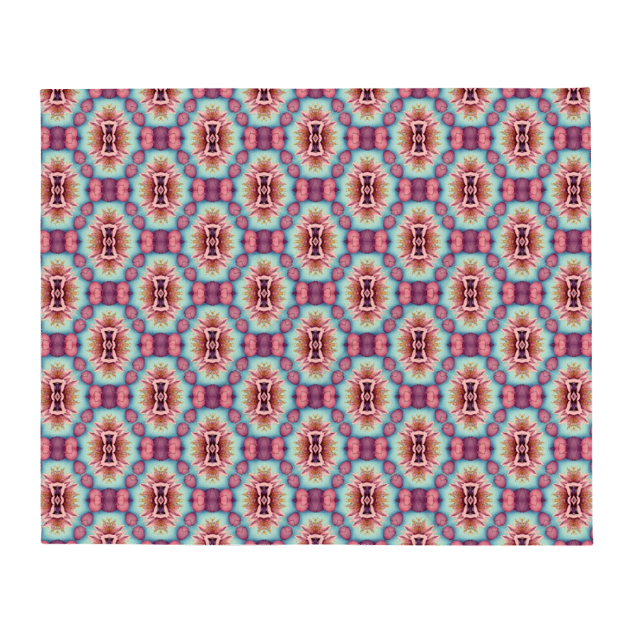 Vibrant Florals & Hearts Throw Blanket product image (3)