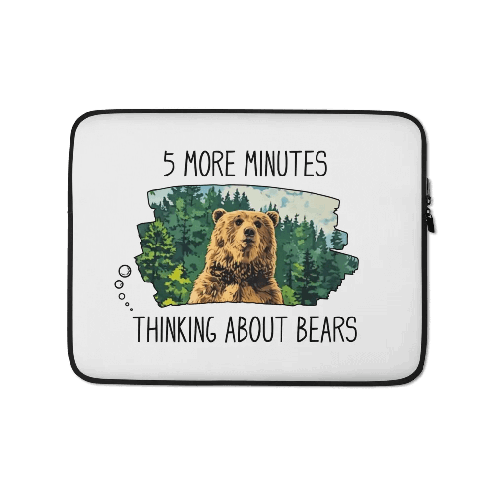Funny Bear Laptop Sleeve product image (1)