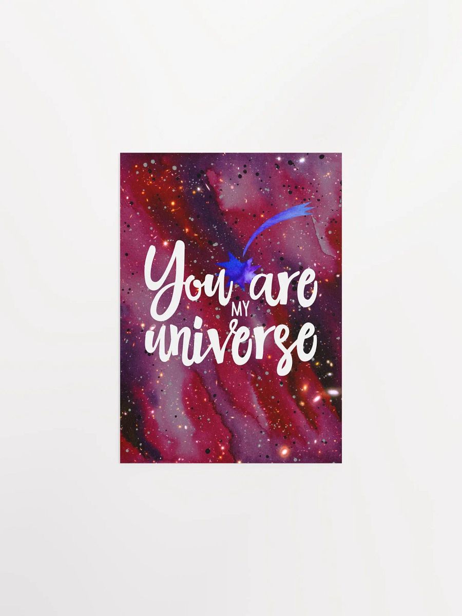 You are my Universe [neon/synthwave/vaporwave/watercolor] — aesthetic watercolor poster, neon space poster, retrowave poster, motivation quotes product image (6)