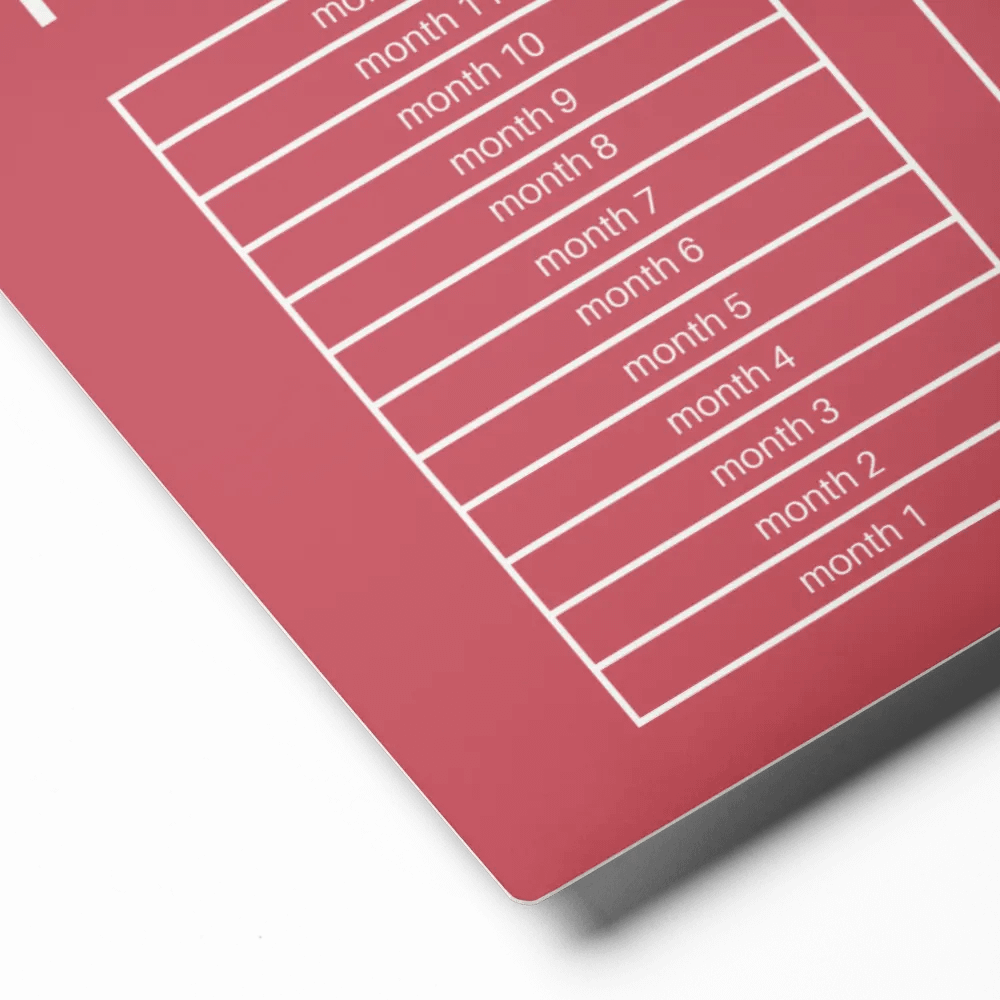 ANNUAL RENT TRACKER (white design 1) product image (2)