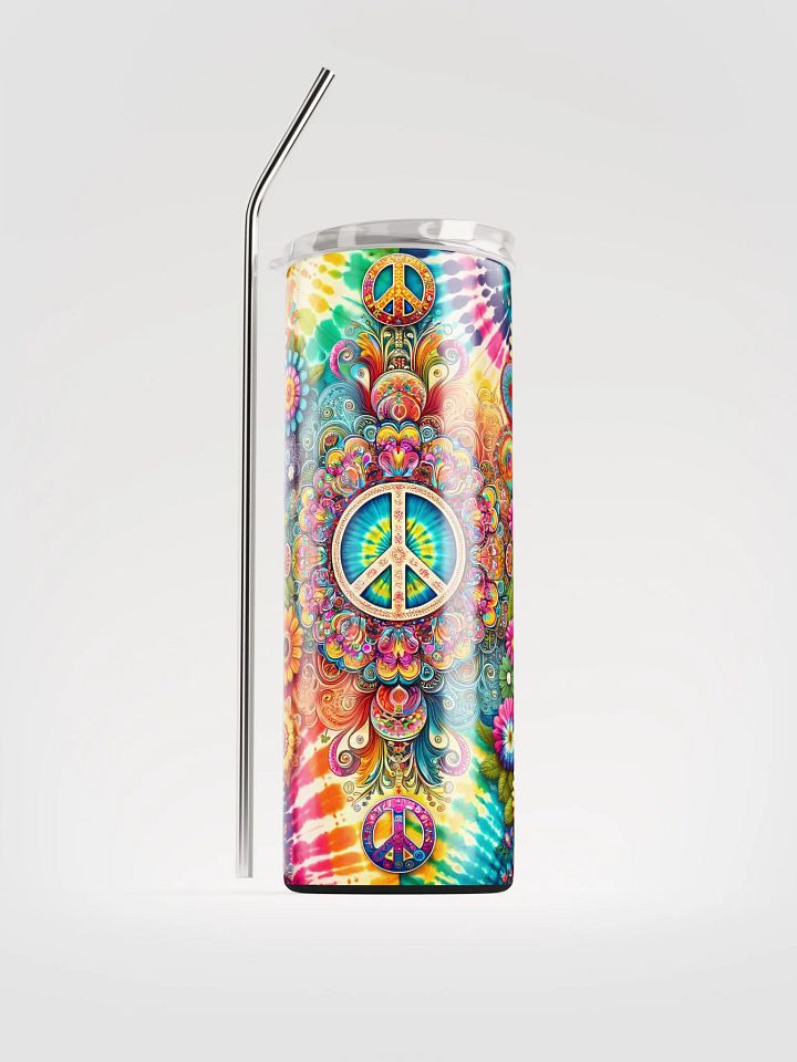 Psychedelic Peace Stainless Steel Tumbler product image (2)