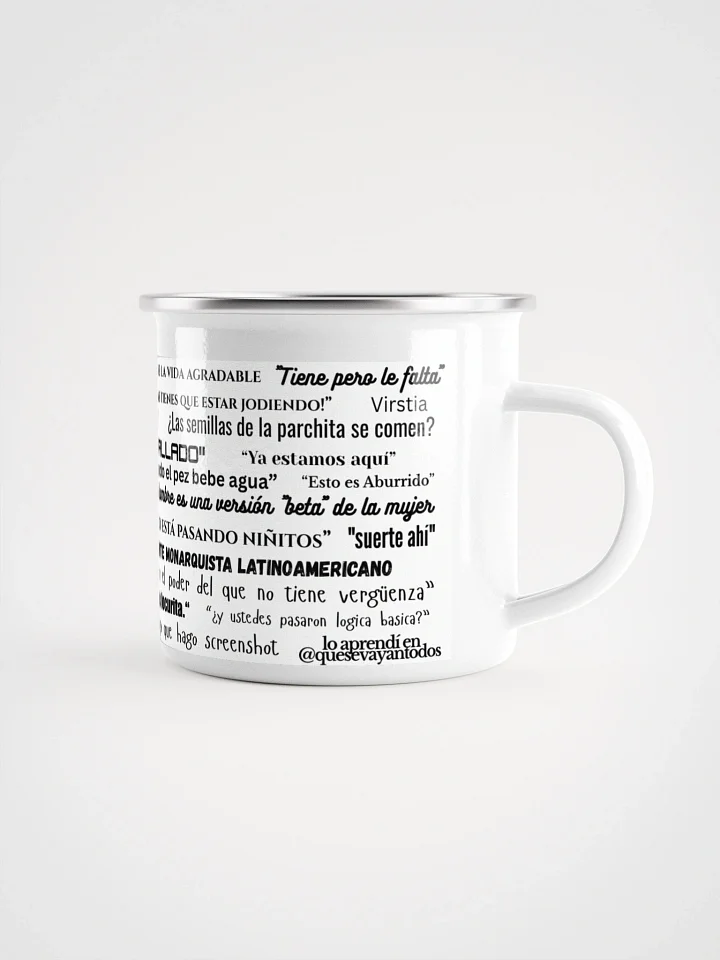 Taza de Peltre sabiduria qsvt blanca product image (1)