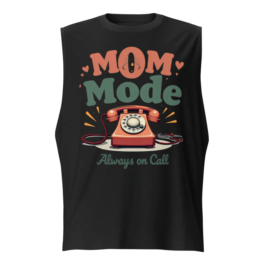 Retro Mom Mode Muscle Tank product image (1)