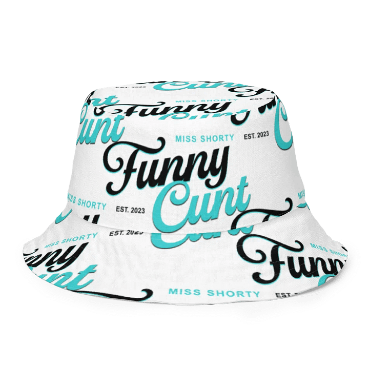 Reversible Bucket hat With Bold Pink Short and Funny C!nt product image (1)