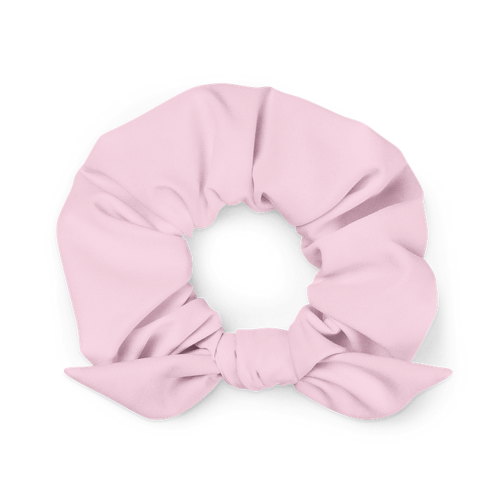 Light Pink Solid Color Eco Friendly Scrunchie with a Bow product image (1)