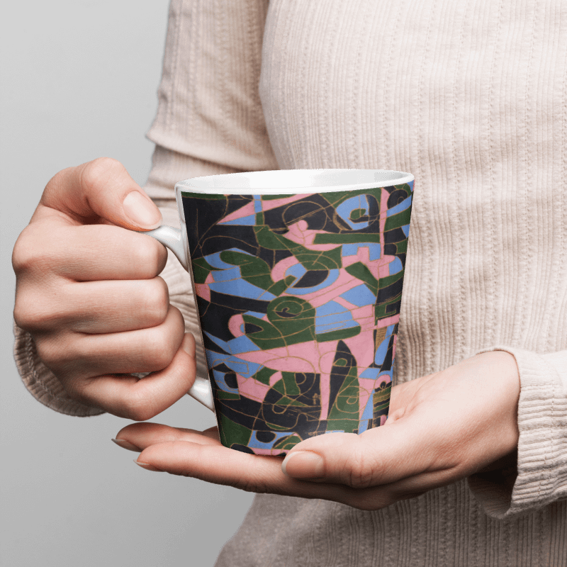 Opposite dimples in the bored mind of the squid Latte Mug product image (4)