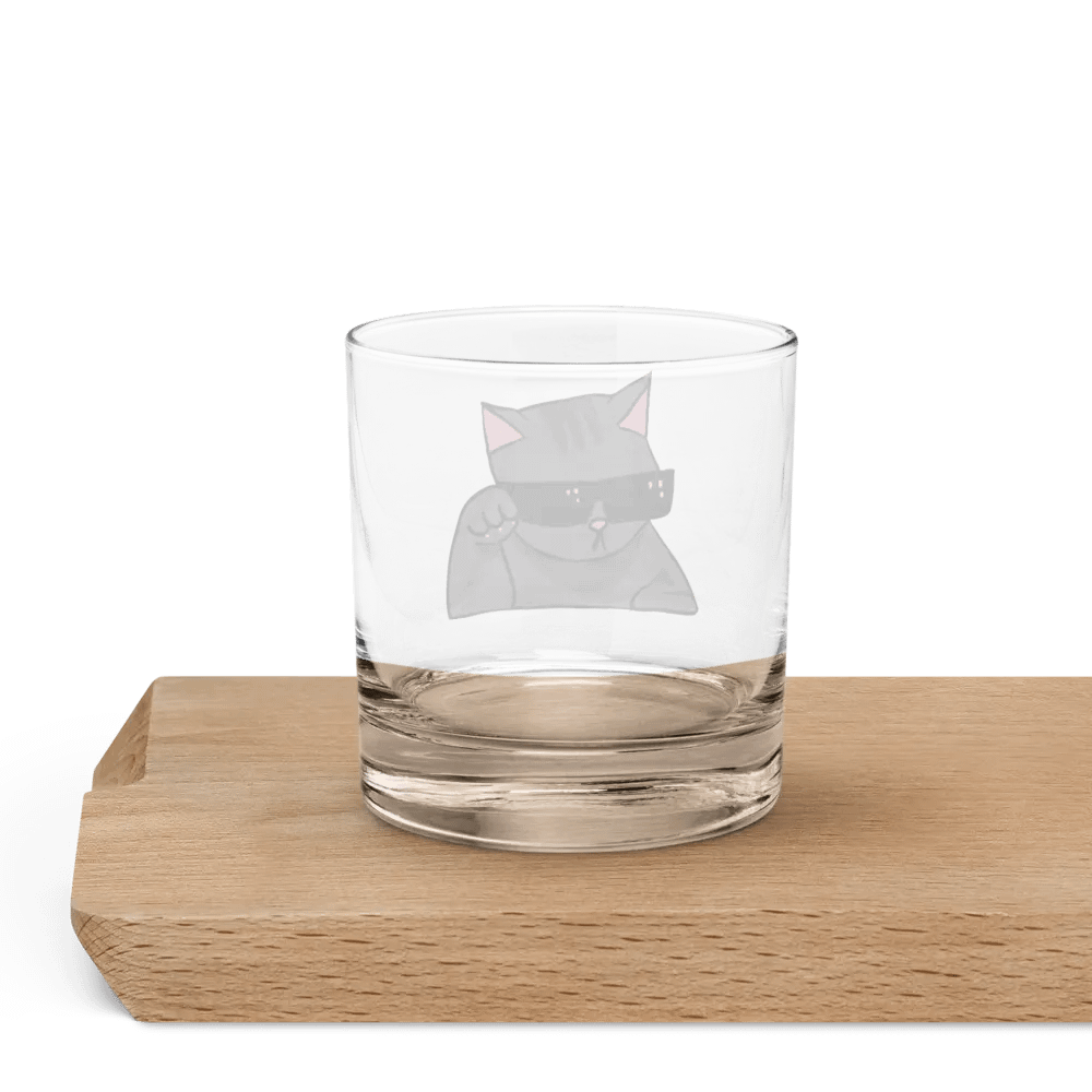 Cool Cat Rocks Glass product image (4)