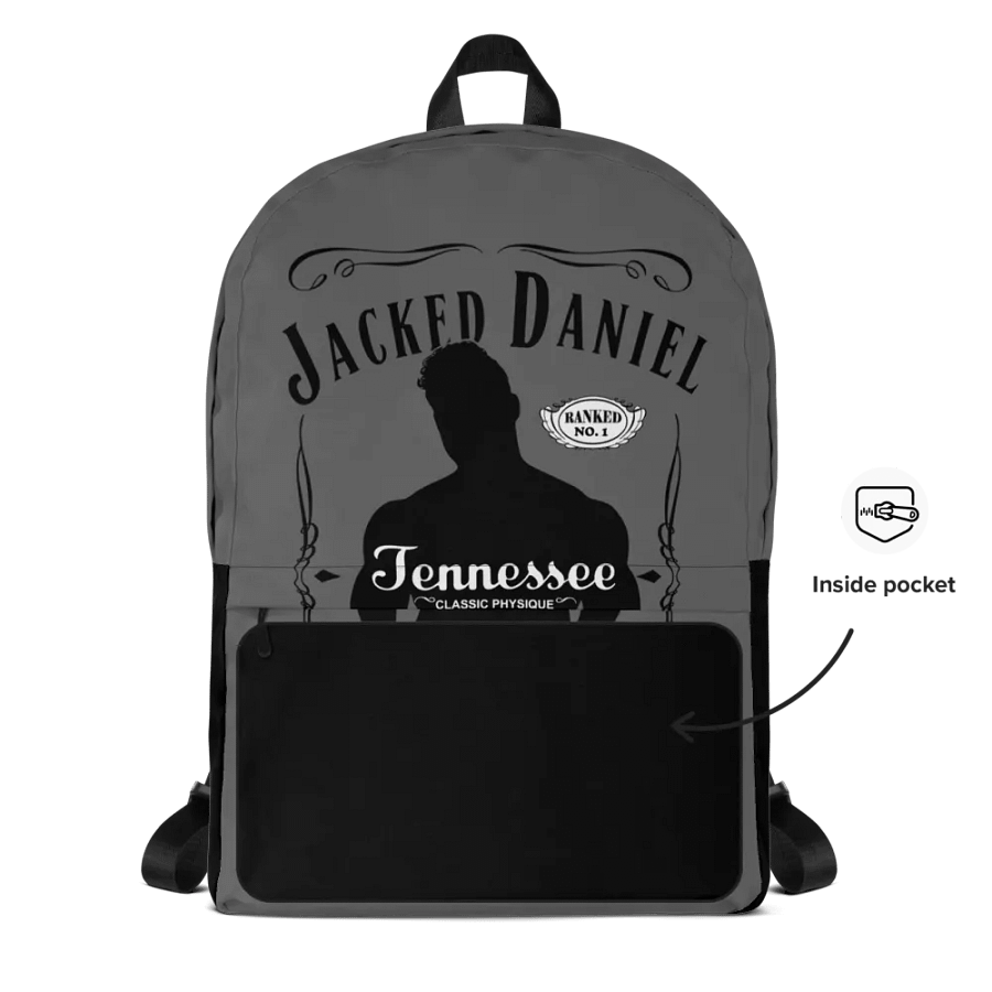 Jacked Daniel Large Print Backpack product image (3)