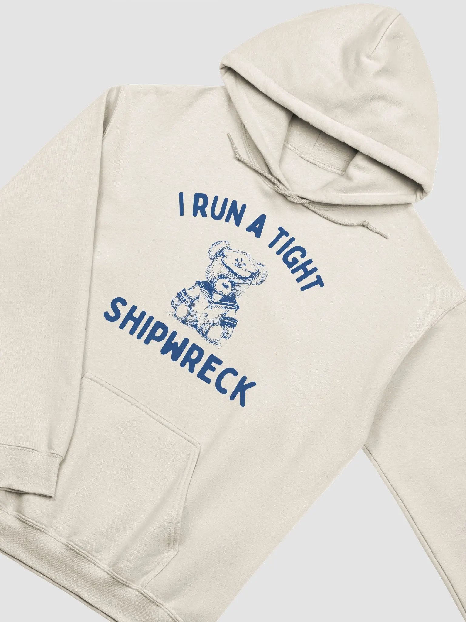 I run a tight shipwreck Hoodie product image (2)