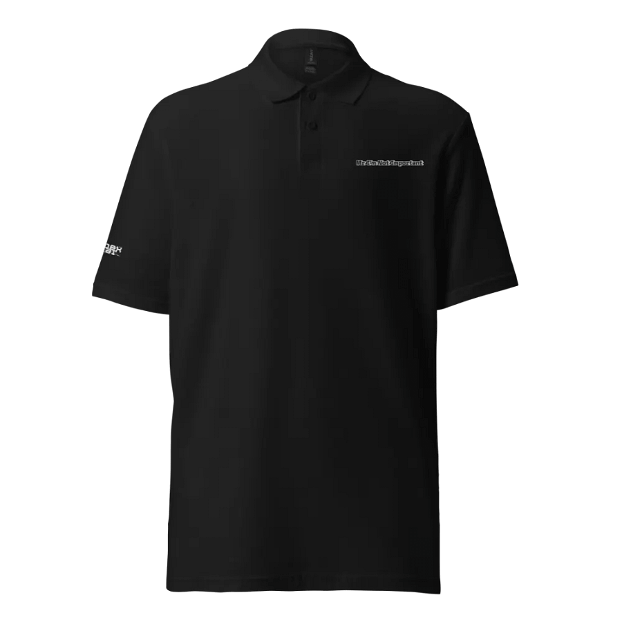 Pique Polo Shirt - Embroidered - Mr I'm Not Important product image (1)