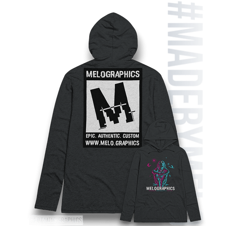#MeloCrew Vibes: Duotone - Premium Lightweight Hoodie | #MadeByMELO product image (1)