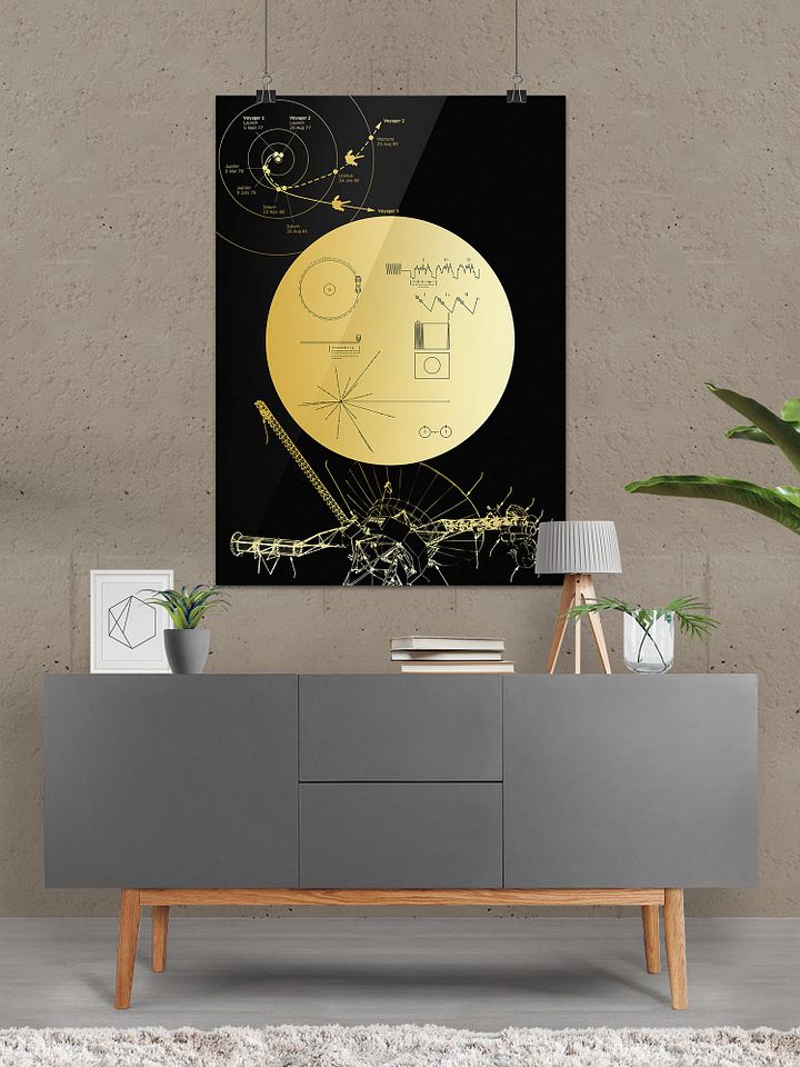 NASA Voyager 1 Golden Record — space poster, science print product image (2)
