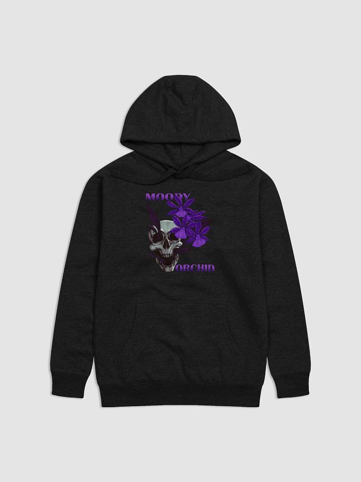 Moody Orchid Skull and Purple Flowers Hoodie product image (1)