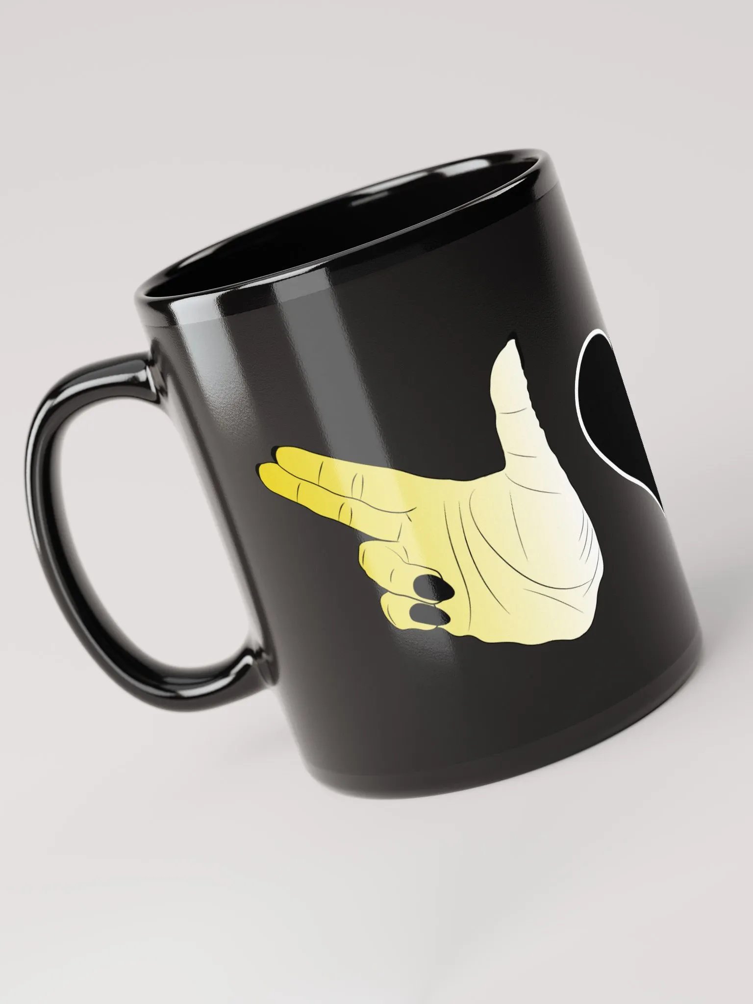Finger Guns (enby flag) Mug product image (6)