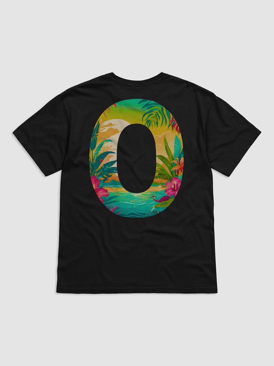 Tropical Sunset Paradise T-Shirt (Letter-O) product image (3)