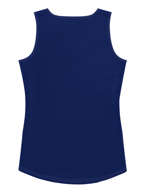 White And Blue Women's Tank With Wave Design product image (6)