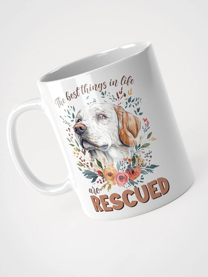 The Best Are Rescued White Glossy Mug product image (2)