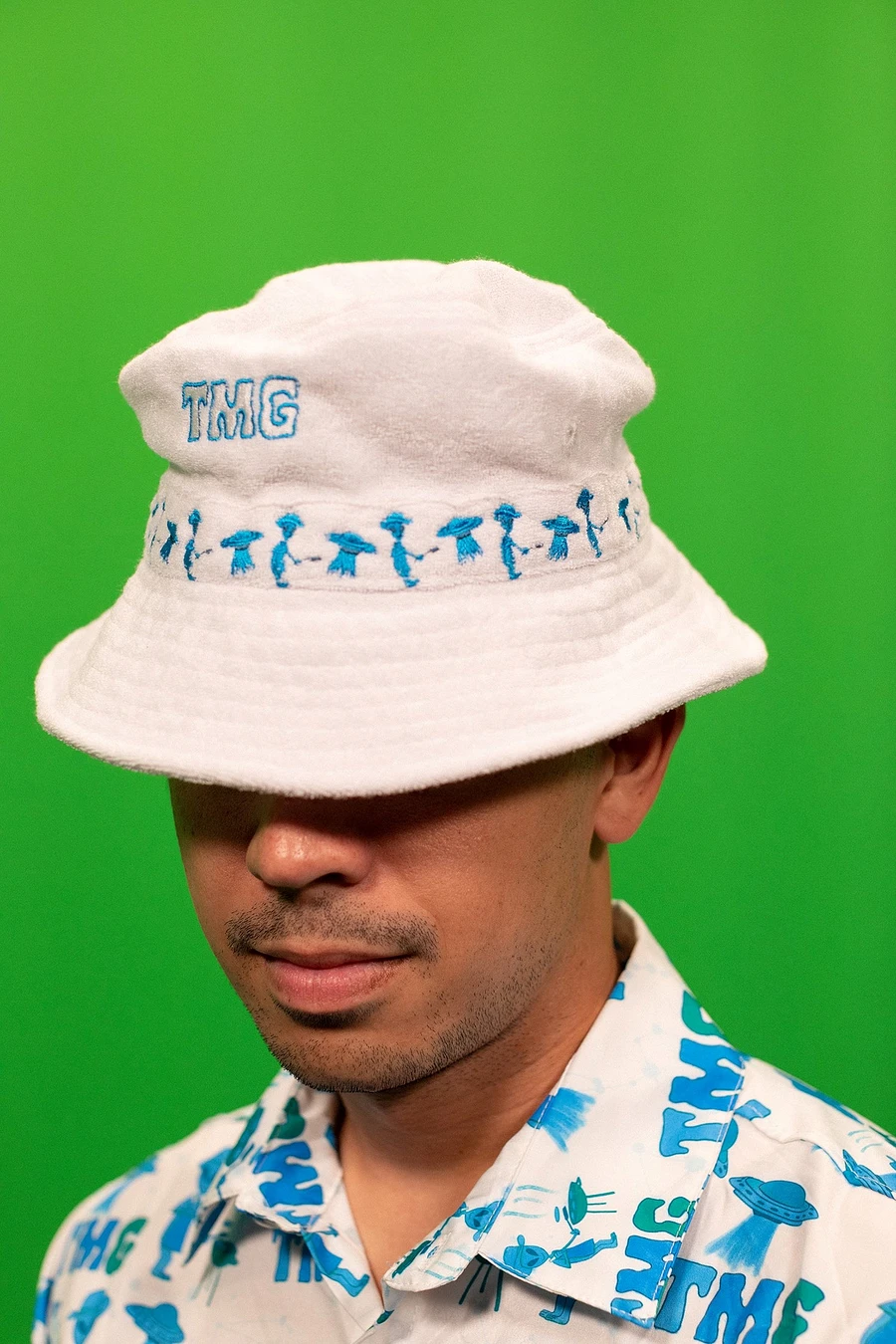 TMG French Terry White Bucket Hat product image (3)