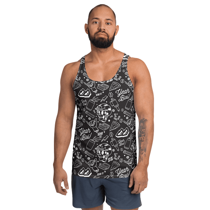 Dropn Diamondz Tank BLK product image (1)