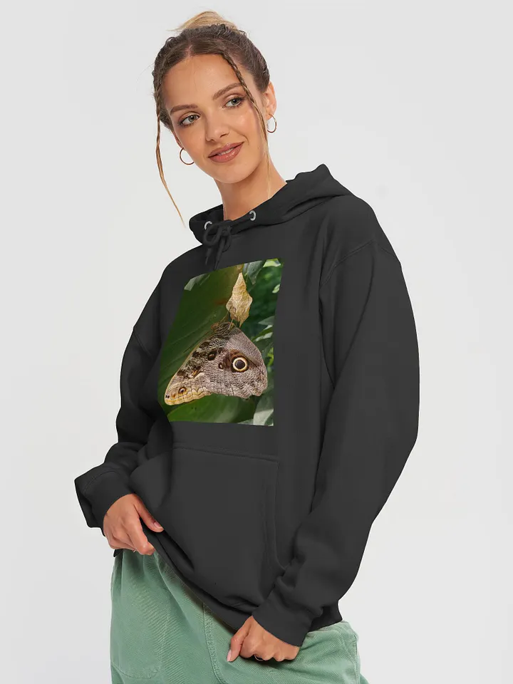Tropical Owl Butterfly Unisex Pullover Hoodie product image (1)