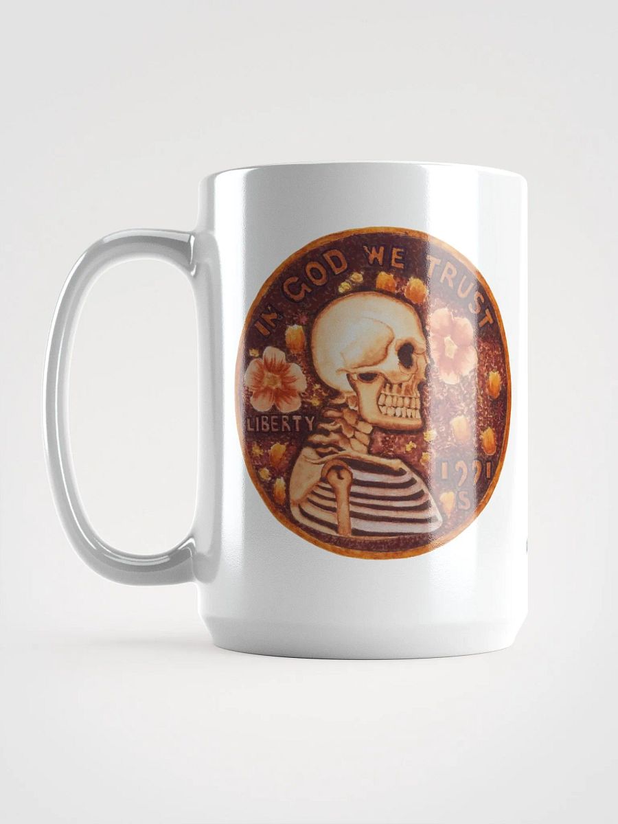 PRETTY PENNY white glossy mug product image (4)