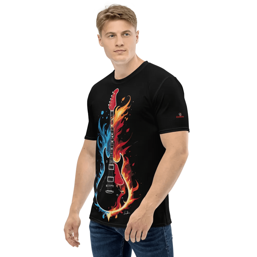 Fire and Water Guitar - Print Tee product image (3)