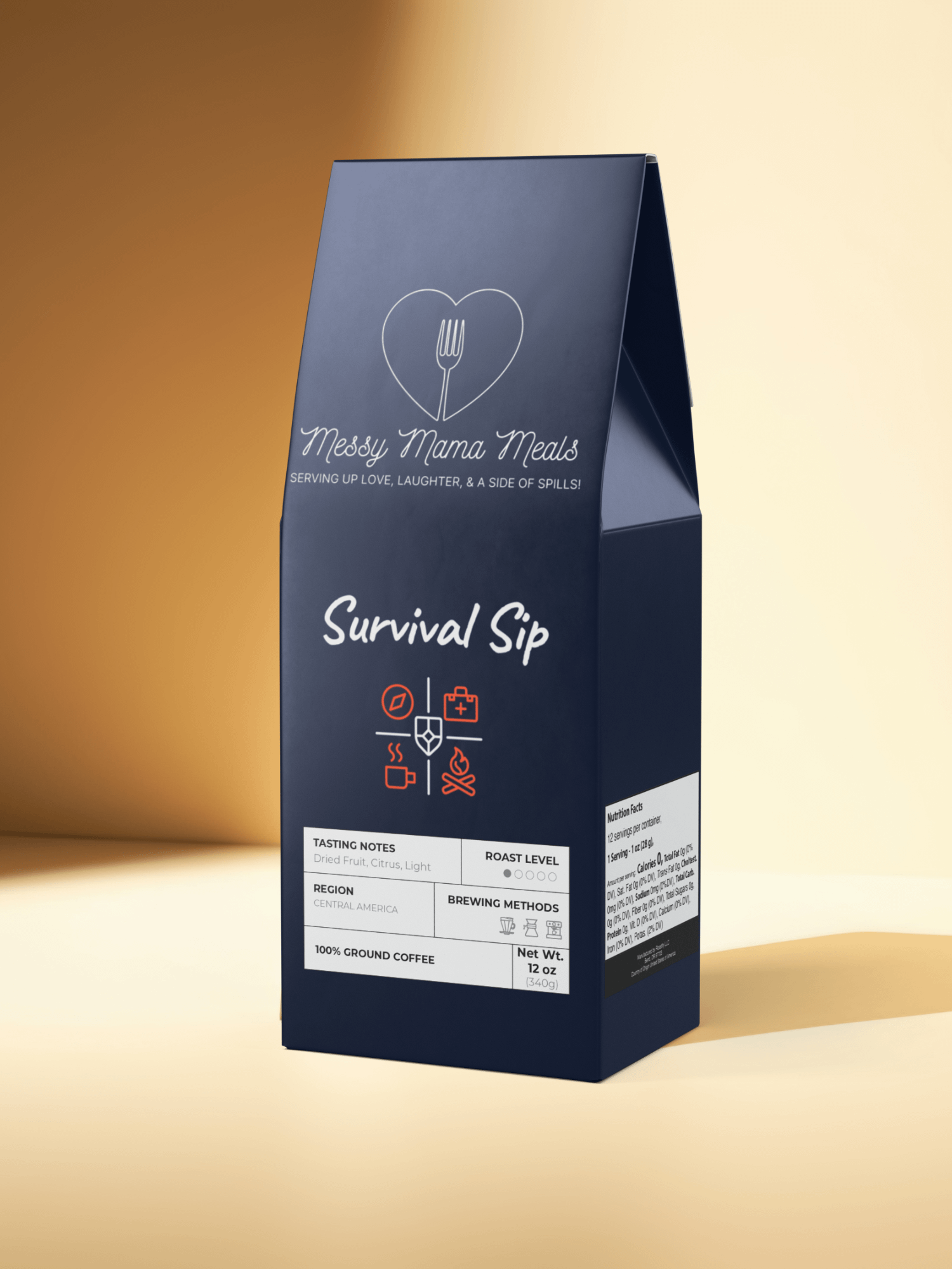 Survival Sip Light Roast Coffee - 12oz Ground or Whole Bean product image (1)