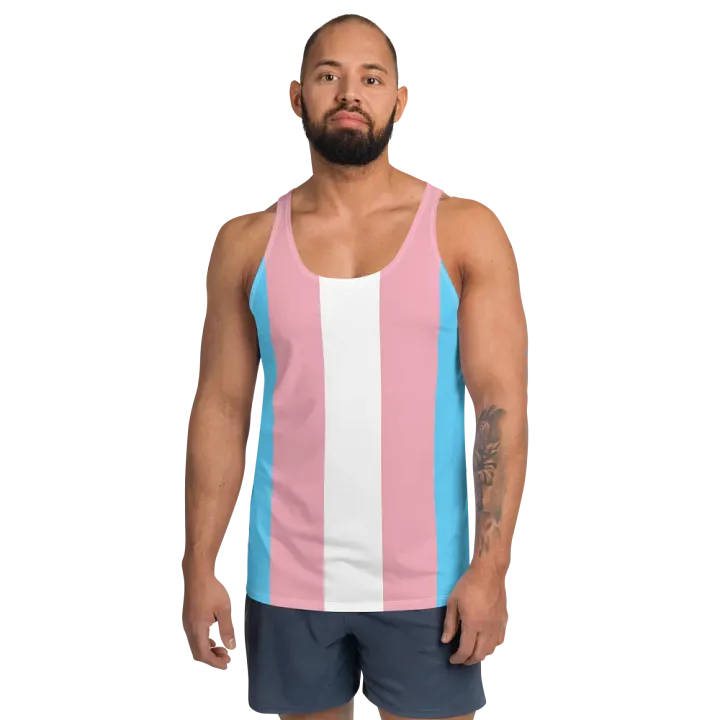 Trans Pride Flag - All-Over Print Tank product image (2)