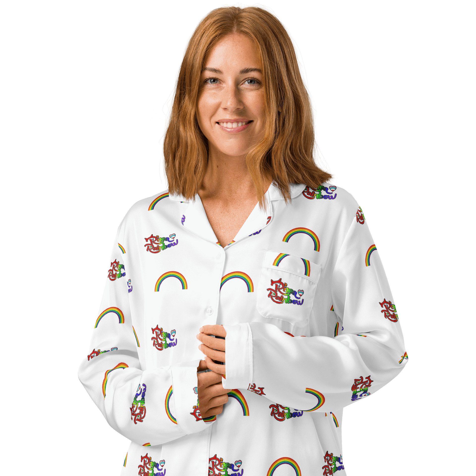 🌈 Rhea Rainbow Women's Long Sleeve Pajama Top product image (3)