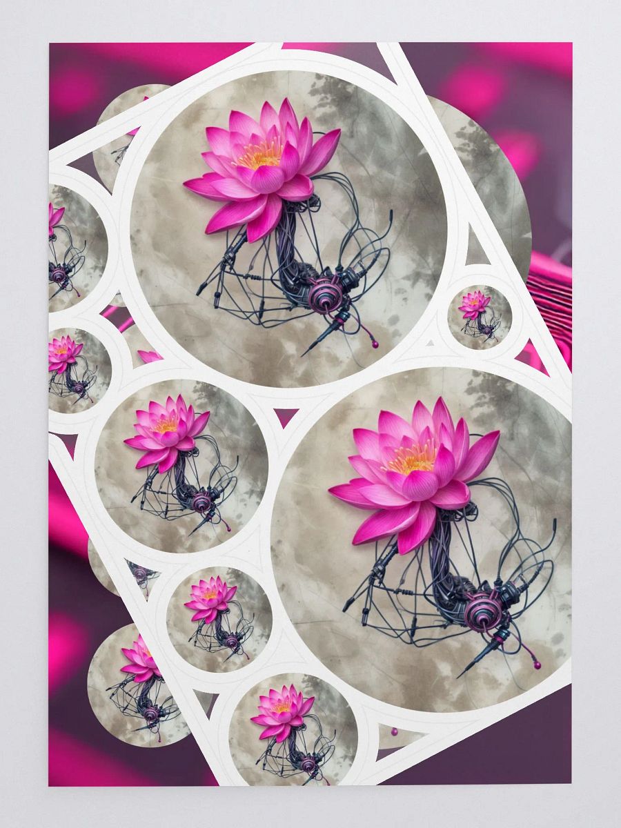 Digital Lotus Sticker Sheet product image (3)