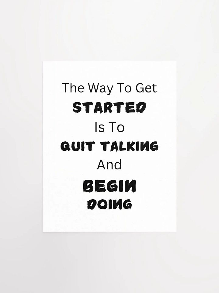 Action Over Words Motivational Poster product image (2)