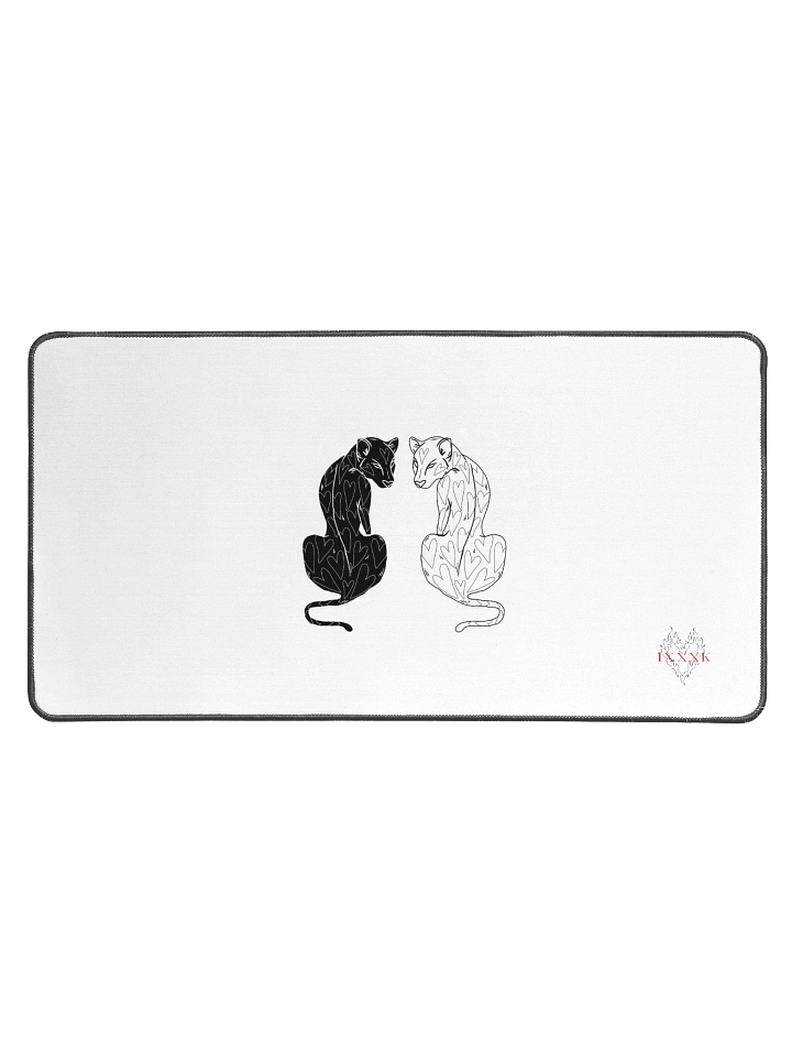Ying n Yang Leopard | 31.5 x 15.5 in Mousepad product image (1)