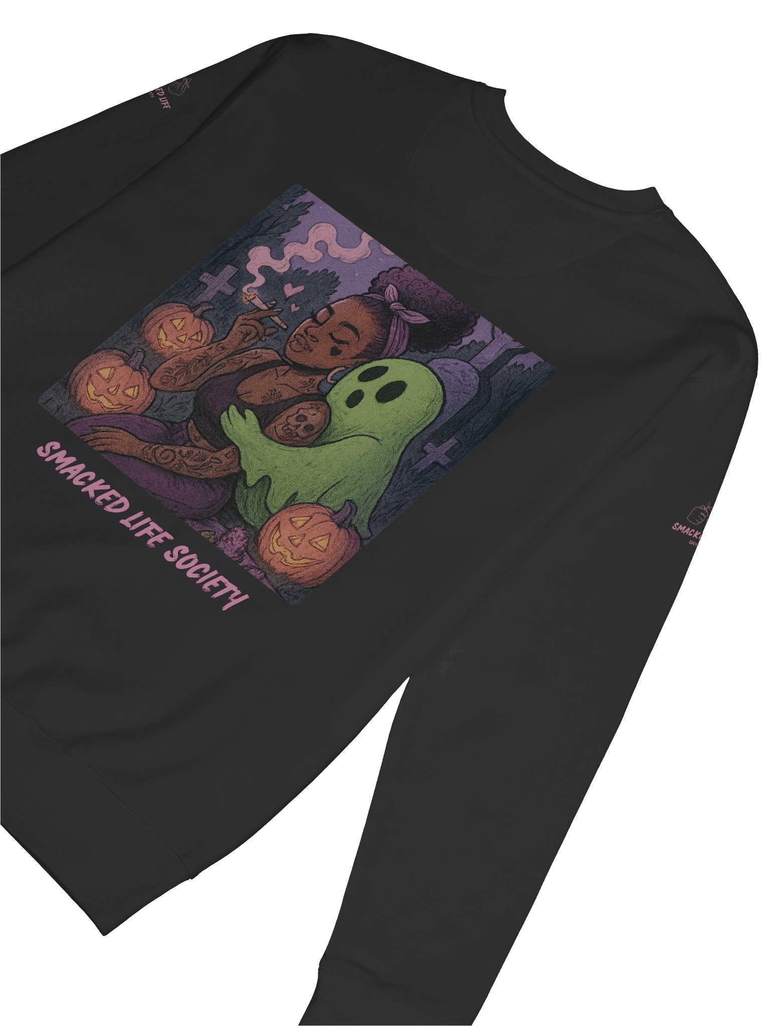 Smacked on Boo – Haunted Love Unisex Sweatshirt product image (8)