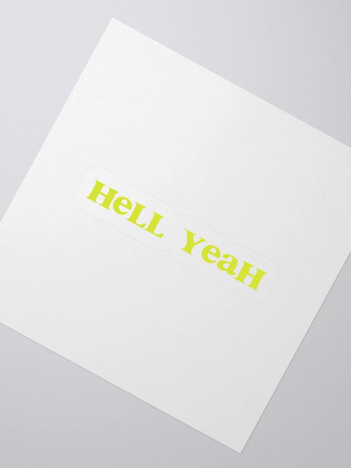 Hell Yeah Sticker (Shrek Version) product image (2)