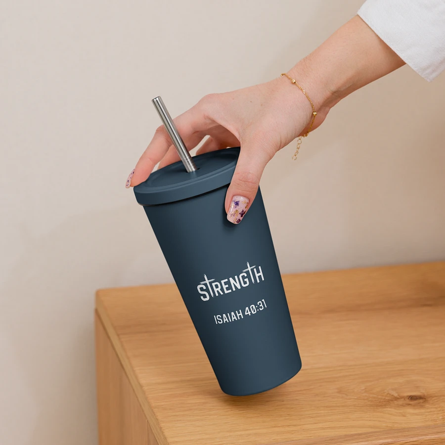 Strength 20 oz. Insolated Cup: Navy product image (16)