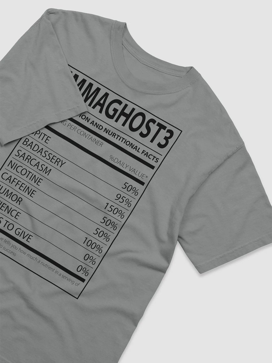 Copy of Ghost Nutritional Facts (Light Shirt) product image (6)