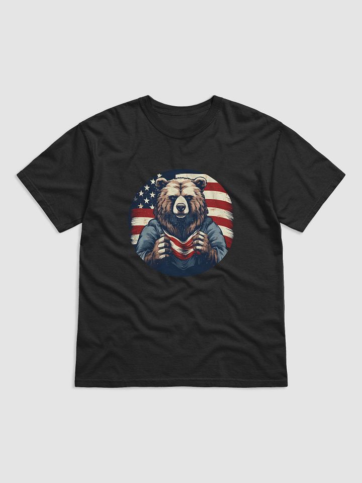 Kodiak Bear with American Flag in the background product image (1)
