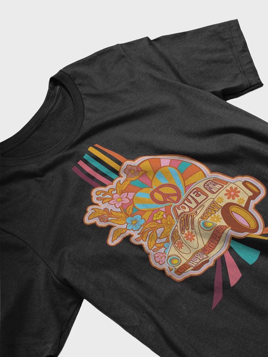 60s groovy car power T-shirt, groove floral retro style Tee product image (3)
