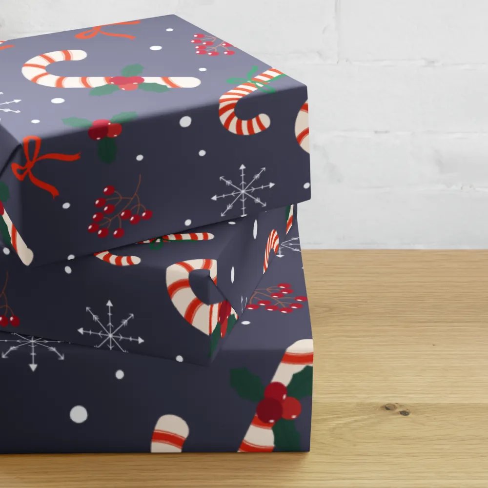 Candy Cane Dreams Wrapping paper product image (10)