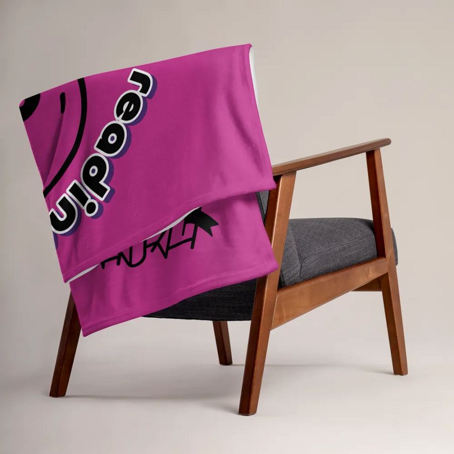 Ghostly Reading Throw Blanket product image (4)