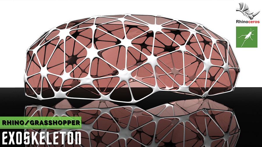 Exoskeleton Envelope Parametric Facade Design Grasshopper Rhino Files Download product image (1)