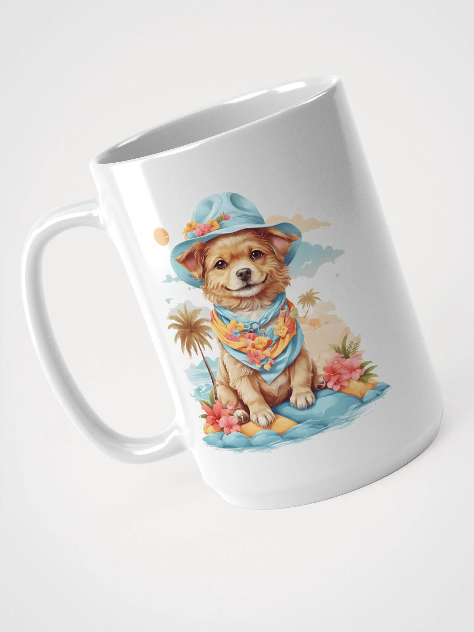 Tropical Puppy Paradise Mug product image (3)