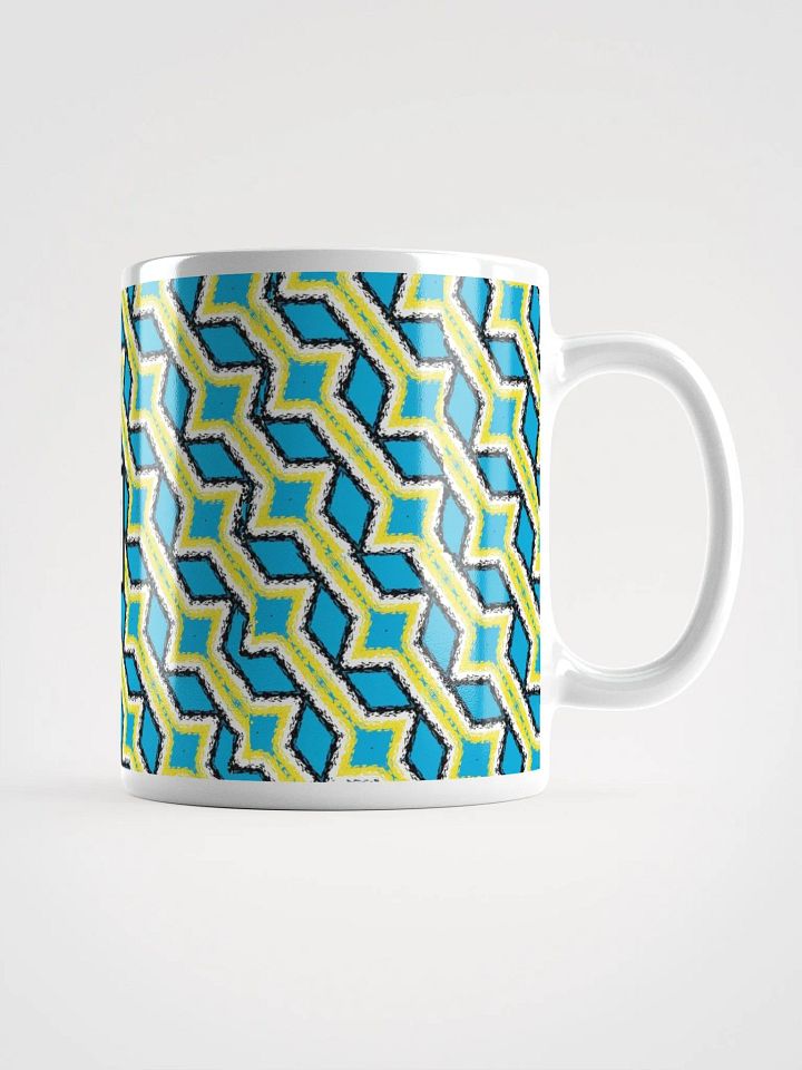 8T Sips Mosaic White Glossy Mug product image (1)