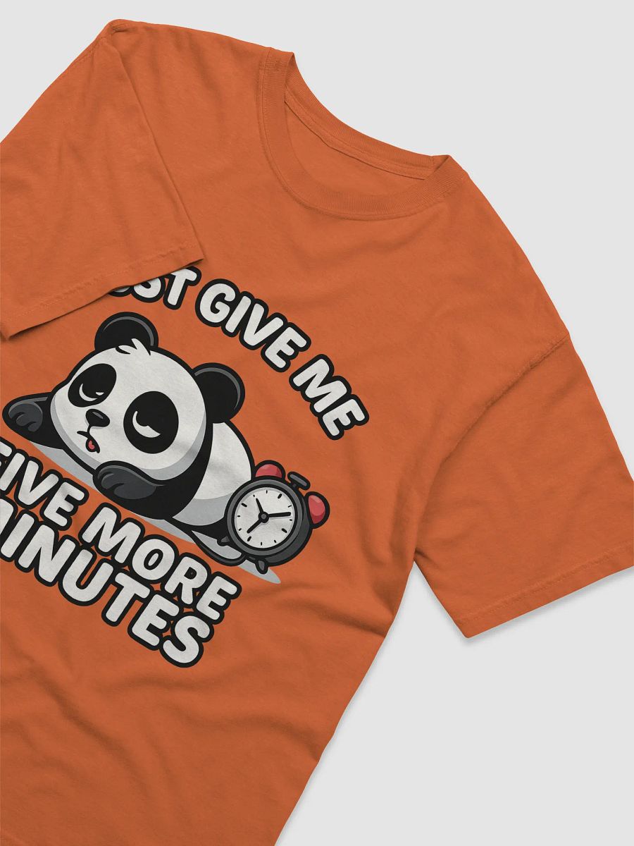 Five More Minutes Panda Tee – Cute & Lazy Morning T-Shirt product image (3)