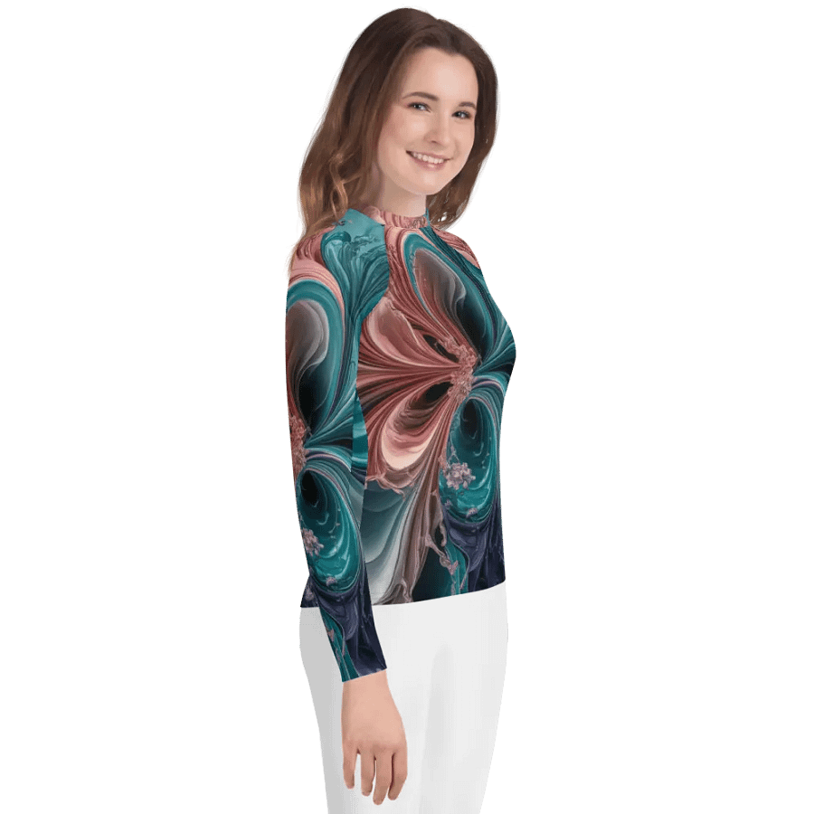 Liquid Colors PT, Unisex Youth Rash Guard product image (2)