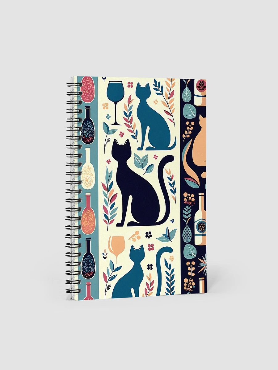 Spiral Notebook: Cats and Wine product image (1)