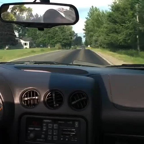 My dad doing a burn out in his 1994 Pontiac FireBird. Good times.